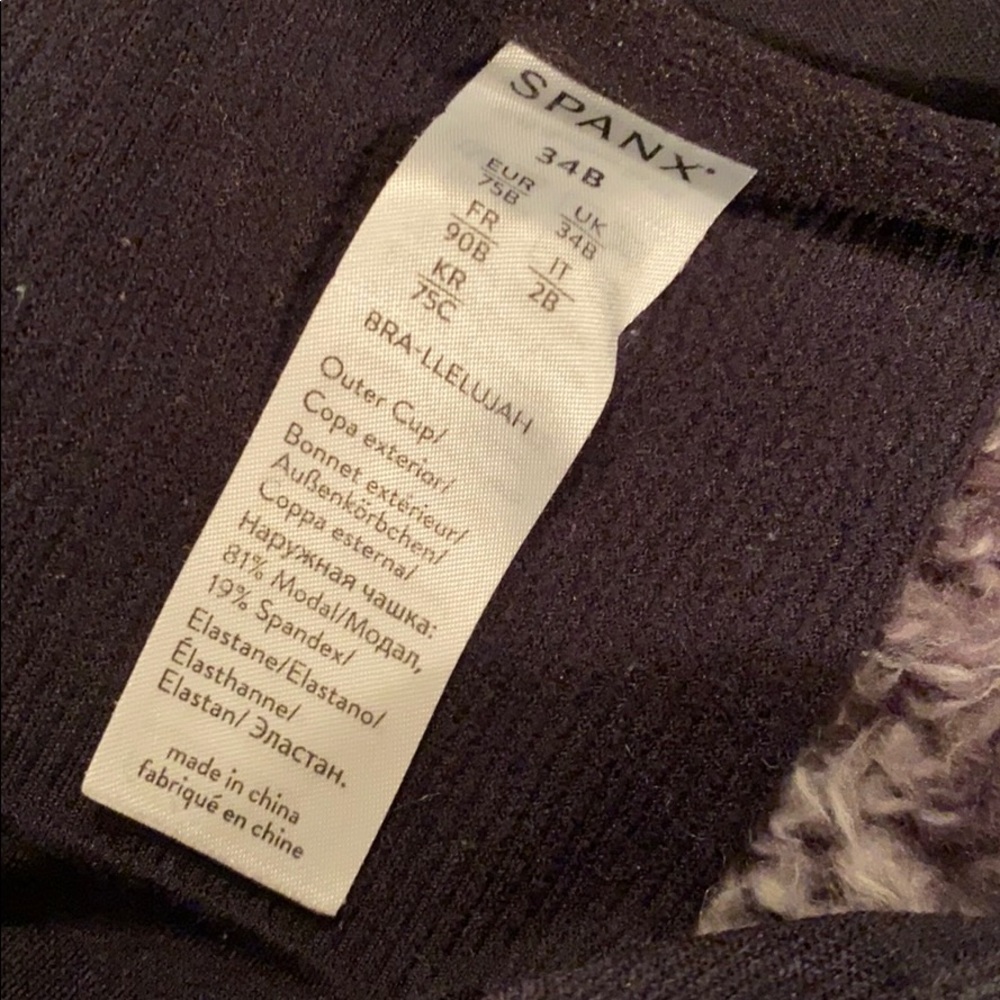 Black Spanx Bra-llelujah! Bra Size 34B - Picture 4 of 4